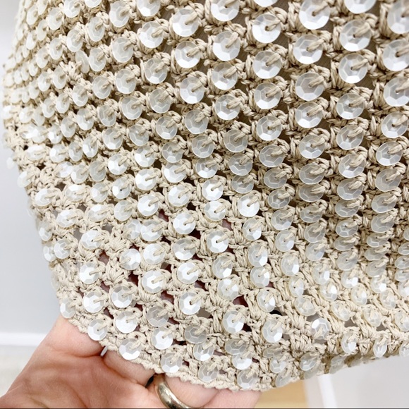 Oscar de la Renta beaded embroidered top Sz Small - Picture 3 of 7